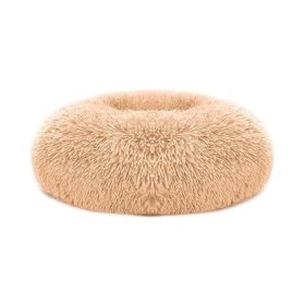 Soft Warm Puppy Cat Bed Dog Cozy Nest for S/M Dog (Color: Apricot Yellow, size: O/S)